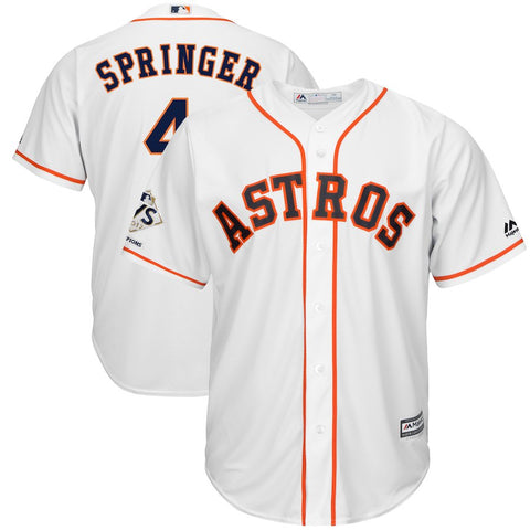 George Springer Houston Astros Majestic 2017 World Series Champions Cool Base Player Jersey - White