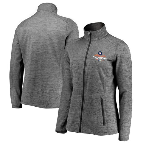 Houston Astros   Women's 2017 World Series Champions Cannon Full-Zip Track Jacket - Gray