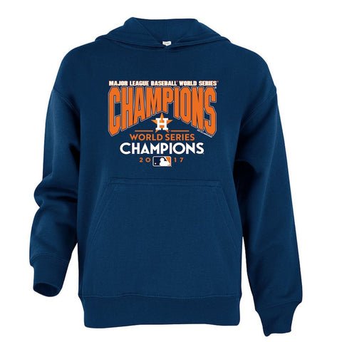 Houston Astros Soft as a Grape Youth 2017 World Series Champions Pullover Hoodie - Navy