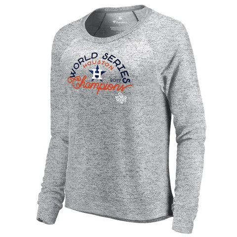 Houston Astros   2017 World Series Champions Cozy Collection On Deck Raglan Crew Sweatshirt
