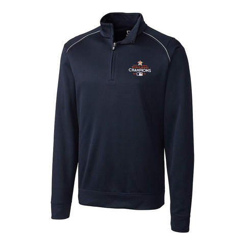 Houston Astros Cutter & Buck 2017 World Series Champions Weather Tec Ridge Half-Zip Jacket