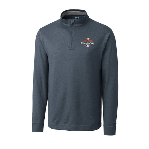 Houston Astros Cutter & Buck 2017 World Series Champions DryTec Topspin Half-Zip Jacket