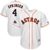 George Springer Houston Astros Majestic 2017 World Series Champions Team Logo Cool Base Player Jersey