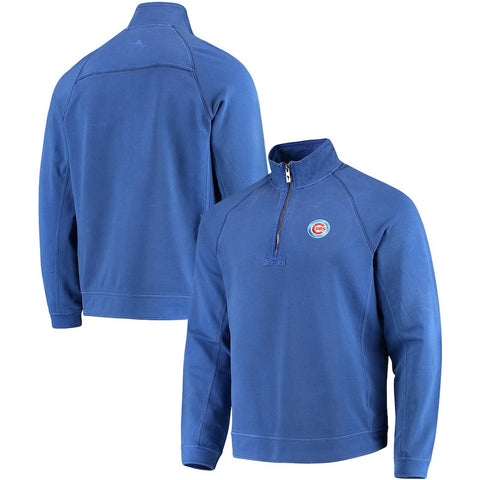 Chicago Cubs Tommy Bahama Ben & Terry Coast Core Half-Zip Pullover Jacket