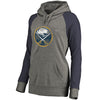 Buffalo Sabres   Women's Plus Sizes Team Distressed Pullover Hoodie - Heathered Gray