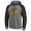 Chicago Blackhawks   Big & Tall Team Distressed Pullover Hoodie - Heathered Gray
