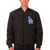 Los Angeles Dodgers JH Design Wool & Leather Reversible Jacket/Black