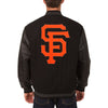 San Francisco Giants JH Design Wool & Leather Reversible Jacket