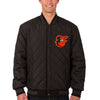 Baltimore Orioles JH Design Wool & Leather Reversible Jacket
