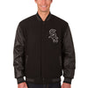 Chicago White Sox JH Design Logo Wool & Leather Reversible Jacket