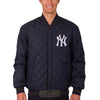 New York Yankees JH Design Logo Wool & Leather Reversible Jacket