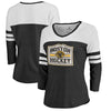 Boston Bruins   Women's Hometown Collection 3/4-Sleeve Raglan Tri-Blend V-Neck T-Shirt