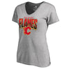 Calgary Flames   Women's Plus Size Hometown Collection V-Neck T-Shirt
