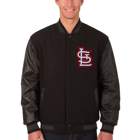 St. Louis Cardinals JH Design Wool & Leather Reversible Jacket