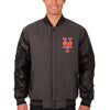 New York Mets JH Design Wool & Leather Reversible Jacket