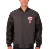 Philadelphia Phillies JH Design Wool & Leather Reversible Jacket