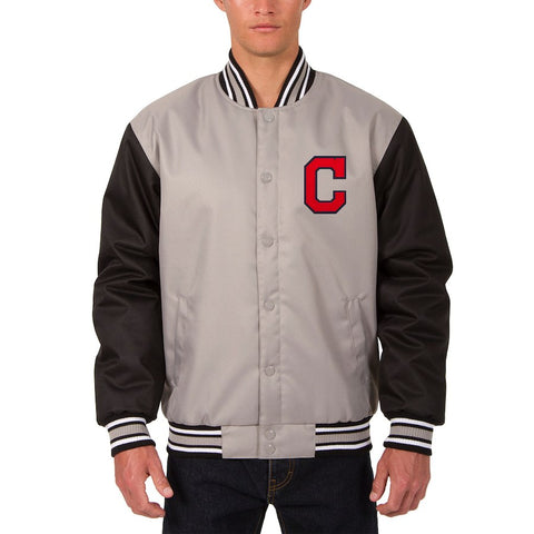 Cleveland Indians JH Design Poly Twill Jacket