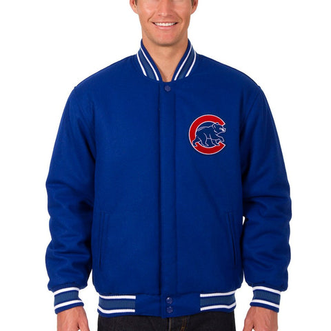 Chicago Cubs JH Design Wool Reversible Jacket