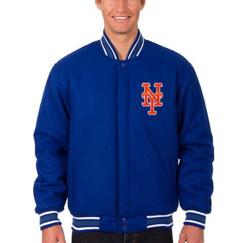 New York Mets JH Design Wool Reversible Jacket