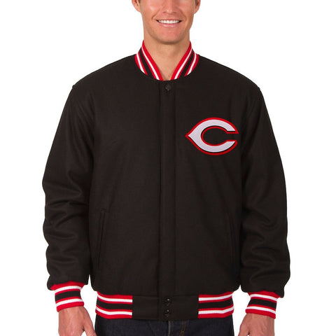 Cincinnati Reds JH Design Wool Reversible Jacket