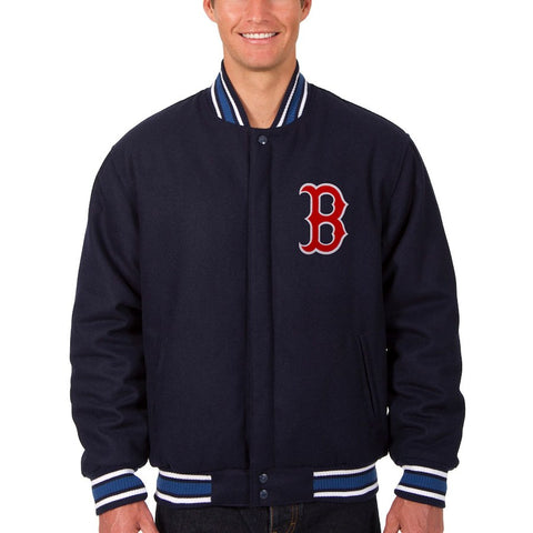 Boston Red Sox JH Design Wool Reversible Jacket