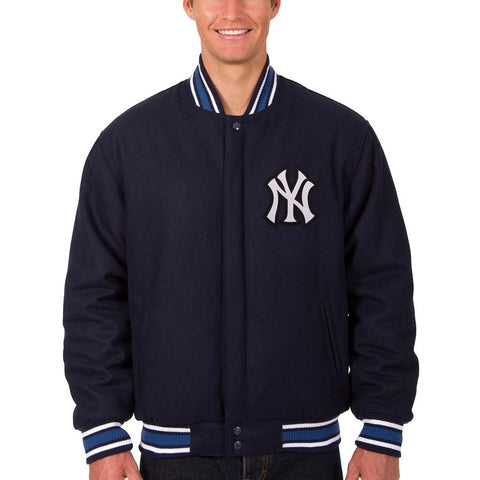 New York Yankees JH Design Wool Reversible Jacket