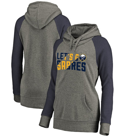 Buffalo Sabres   Women's Hometown Collection Raglan Tri-Blend Hoodie