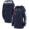 Cleveland Indians G-III 4Her by Carl Banks Women's 12th Inning Pullover Hoodie - Navy