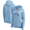 Kansas City Royals   Women's Cooperstown Collection Wahconah Pullover Hoodie - Light Blue