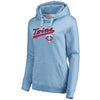 Minnesota Twins   Women's Cooperstown Collection Wahconah Pullover Hoodie - Light Blue