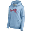 St. Louis Cardinals   Women's Cooperstown Collection Wahconah Pullover Hoodie - Light Blue
