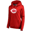 Cincinnati Reds   Women's Plus Size Cooperstown Collection Wahconah Pullover Hoodie - Red