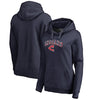 Cleveland Indians   Women's Plus Size Cooperstown Collection Wahconah Pullover Hoodie - Navy