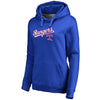 Texas Rangers   Women's Plus Size Cooperstown Collection Wahconah Pullover Hoodie - Royal