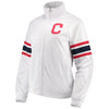 Cleveland Indians G-III 4Her by Carl Banks Women's Game Score Full-Zip Track Jacket - White