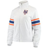 New York Mets G-III 4Her by Carl Banks Women's Game Score Full-Zip Track Jacket - White