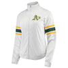 Oakland Athletics G-III 4Her by Carl Banks Women's Game Score Full-Zip Track Jacket - White