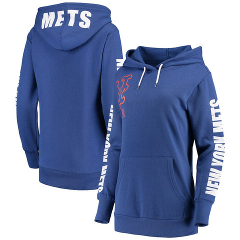 New York Mets G-III 4Her by Carl Banks Women's 12th Inning Pullover Hoodie - Royal