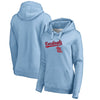 St. Louis Cardinals   Women's Cooperstown Collection Wahconah Pullover Hoodie - Light Blue