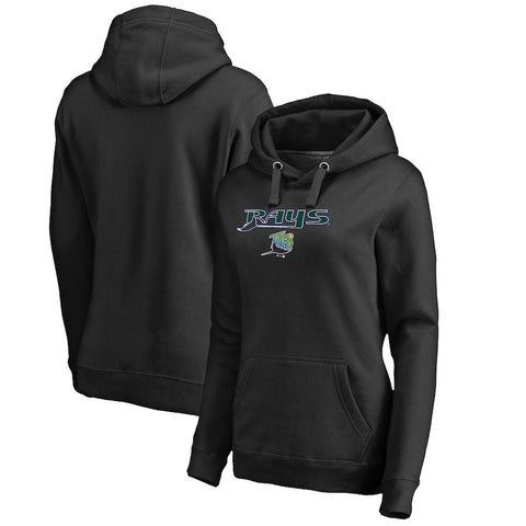 Tampa Bay Rays   Women's Cooperstown Collection Wahconah Pullover Hoodie - Black