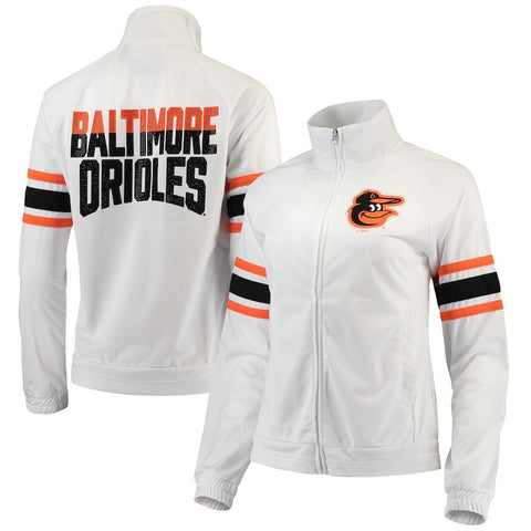 Baltimore Orioles G-III 4Her by Carl Banks Women's Game Score Full-Zip Track Jacket - White