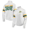 Oakland Athletics G-III 4Her by Carl Banks Women's Game Score Full-Zip Track Jacket - White