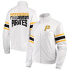 Pittsburgh Pirates G-III 4Her by Carl Banks Women's Game Score Full-Zip Track Jacket - White