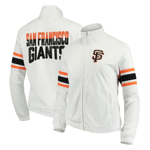 San Francisco Giants G-III 4Her by Carl Banks Women's Game Score Full-Zip Track Jacket - White