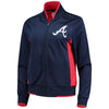 Atlanta Braves G-III 4Her by Carl Banks Women's Triple Track Jacket - Navy/Red