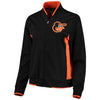 Baltimore Orioles G-III 4Her by Carl Banks Women's Triple Track Jacket - Black/Orange