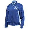 Kansas City Royals G-III 4Her by Carl Banks Women's Triple Track Jacket - Royal/Light Blue