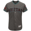 Arizona Diamondbacks Majestic Road Alternate 20th Anniversary On-Field Patch Flex Base Team Jersey/Teal