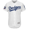 Los Angeles Dodgers Majestic 60th Anniversary Home On-Field Patch Flex Base Team Jersey