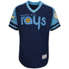 Tampa Bay Rays Majestic 20th Anniversary Alternate On-Field Patch Flex Base Team Jersey/Light Blue